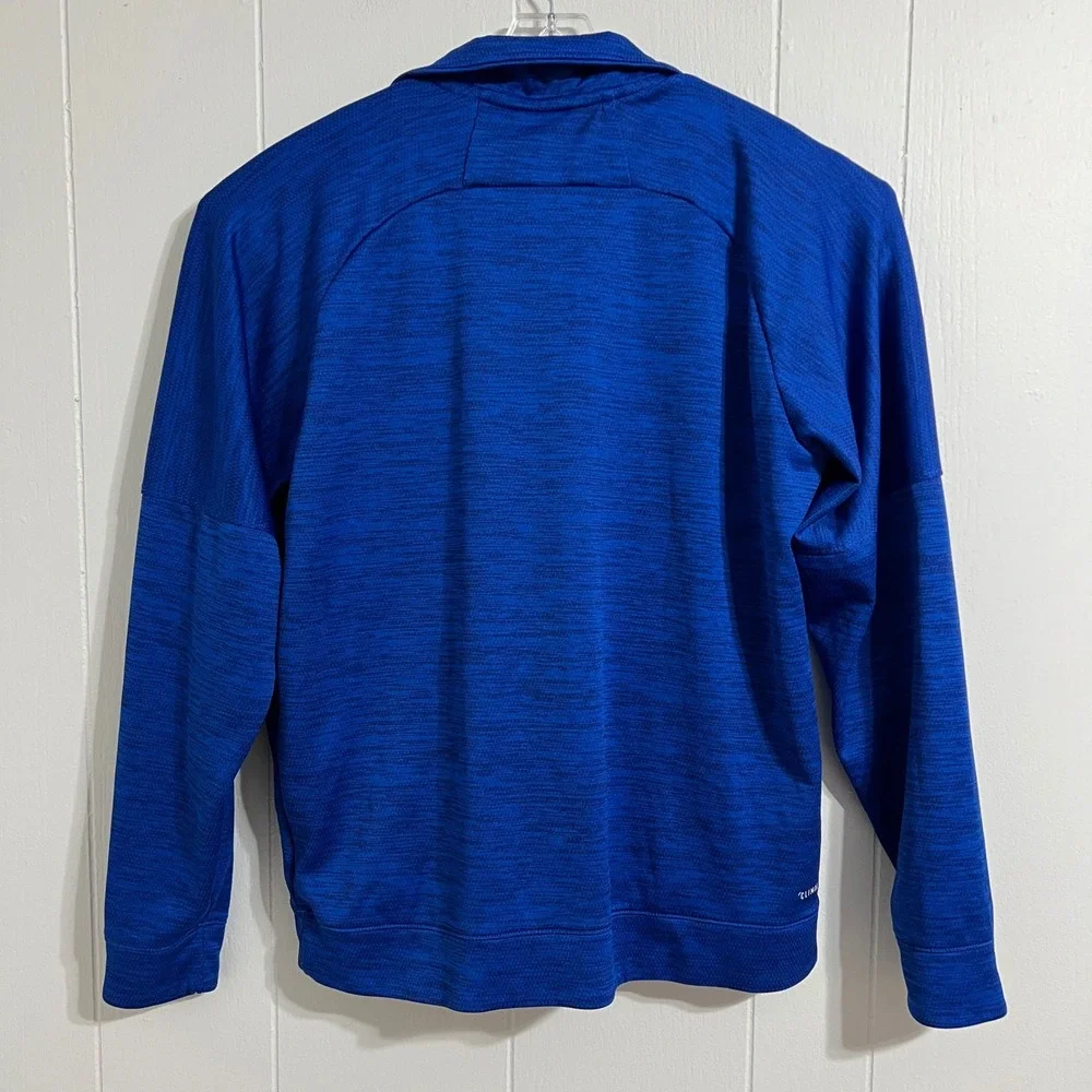 Adidas Climalite‎ Blue 1/4 Zip Pullover Long Sleeve Athletic Shirt Men's L